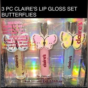 3 PC CLAIRE'S LIP GLOSS SET